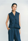 RAF Pike Sleeveless Vest (Denim)