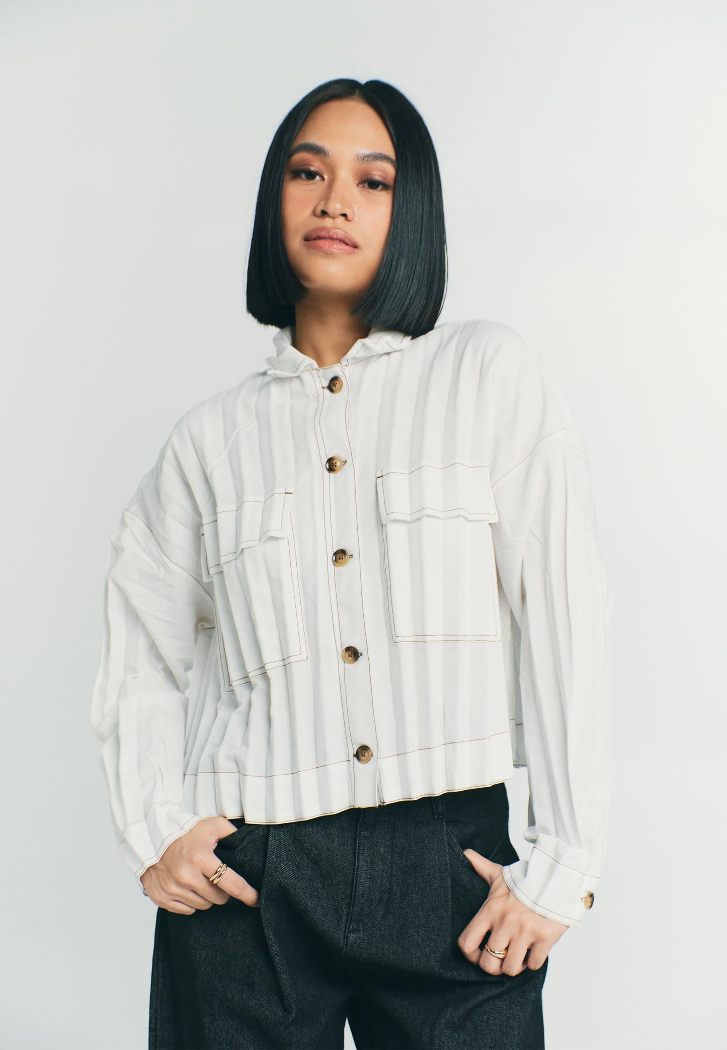 RAF Plummet Long Sleeve Top (White)