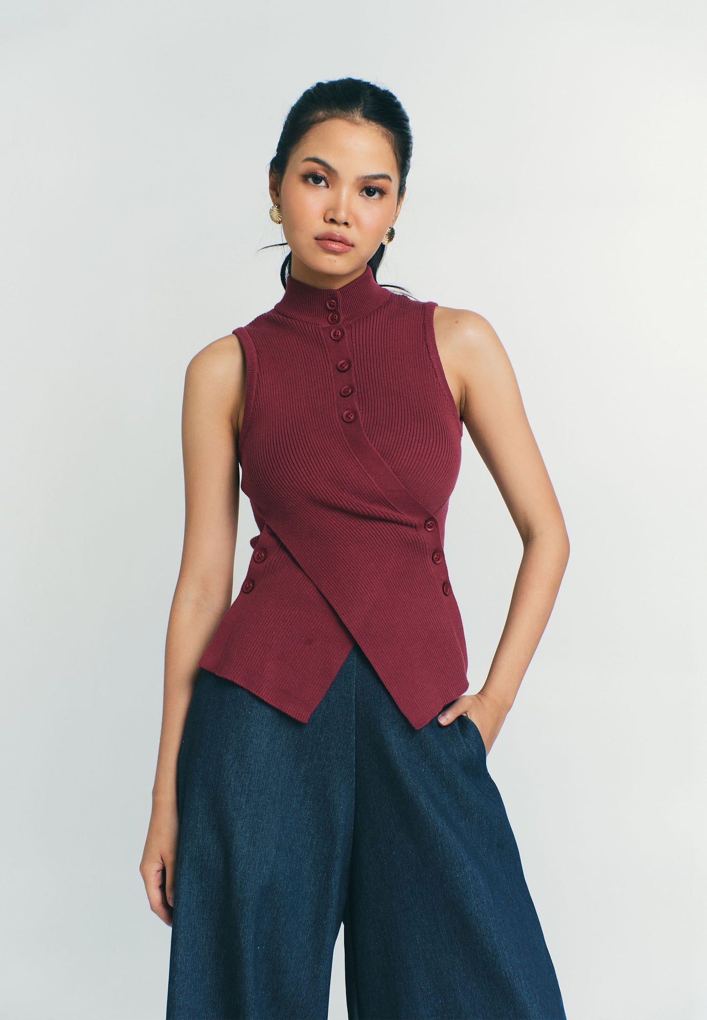 RAF Prim Sleeveless Top (Burgundy)