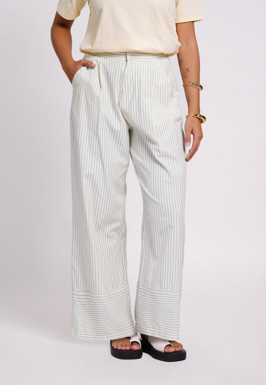 Archetype Summer Essentials Quanna Pants (Striped Green)
