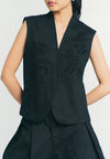 RAF Quarter Sleeveless Vest Top (Black)