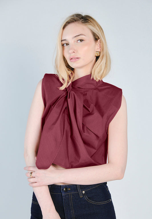 Raf Fowler Sleeveless Top (Maroon)