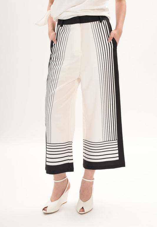 Archetype Refined Raven Pants (Striped White)