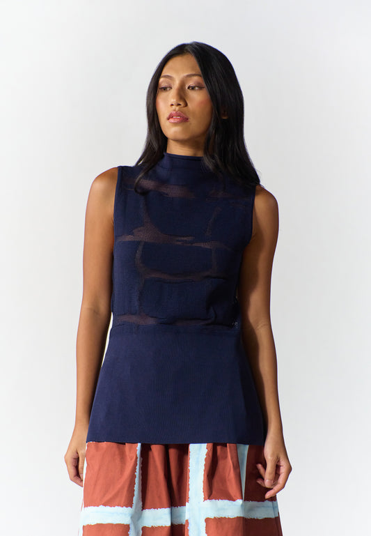 RAF Secco Sleeveless Top (Midnight Blue)