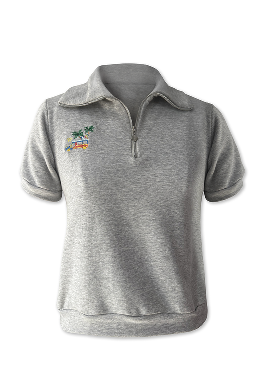 Plains & Prints × Pete Rich Short Sleeve Sportshirt Top (Heather Gray)