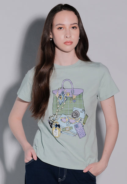 Holiday Tees 2025 Very Christmas Short Sleeve Shirt Top (Mint)