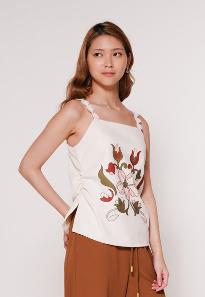 Aines Sleeveless Top (Cream)
