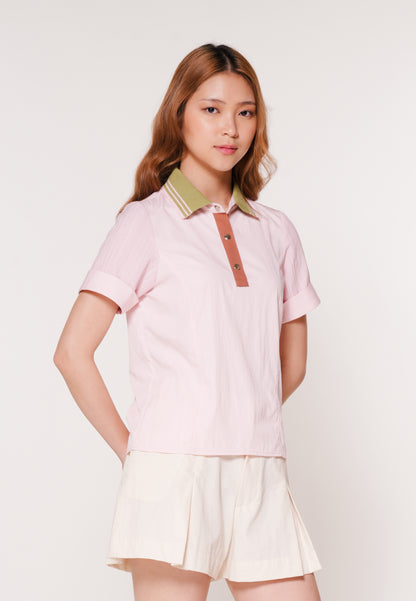 Alaric Short Sleeve Top (Blush)