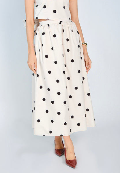 Mark Bumgarner X Vania Romoff For Plains & Prints Amelia Skirt  (Polkadot)