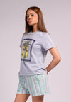 Summer Tees 2026 Amparo Short Sleeve Shirts Top (Lt. Blue)