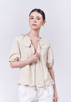 Almare Annaheim Short Sleeve Top (Butter)