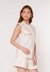 Archie Sleeveless Top (Cream)
