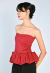 Mark Bumgarner X Vania Romoff For Plains & Prints Audrey Tube Top (Red)