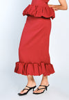 Mark Bumgarner X Vania Romoff For Plains & Prints Greta Skirt (Red)