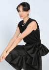 Mark Bumgarner X Vania Romoff For Plains & Prints Ava Sleeveless Top (Black)