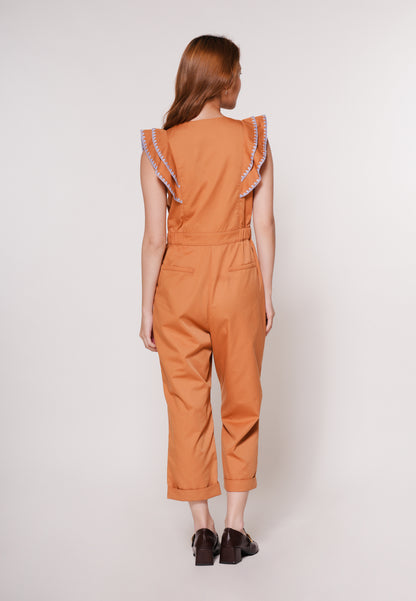 Ayron Sleeveless Pantsuit(Camel)