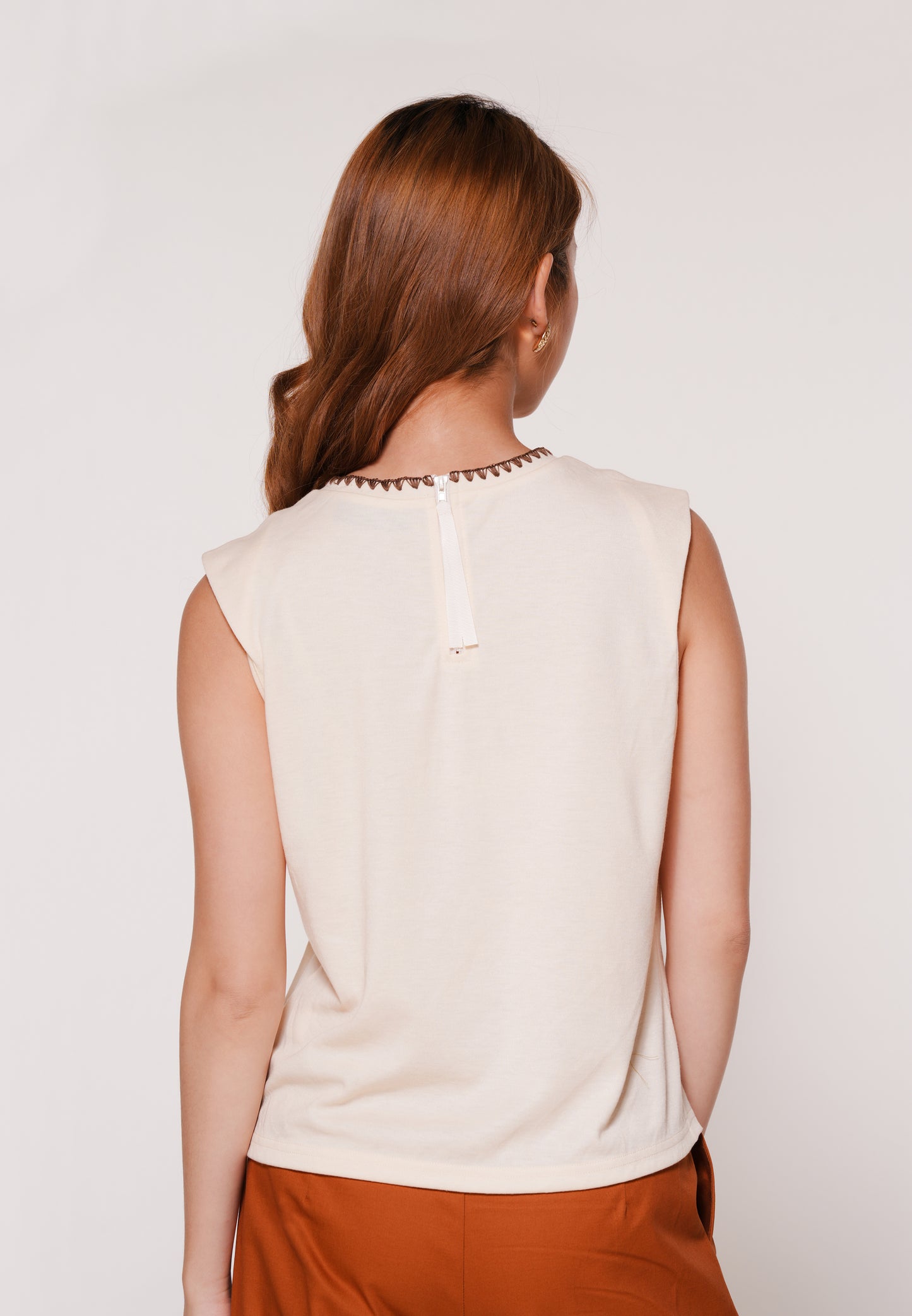 Azra Sleeveless Top(Cream)