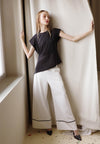 Plains & Prints X Michael Leyva Ana Short Sleeve Top (Black)