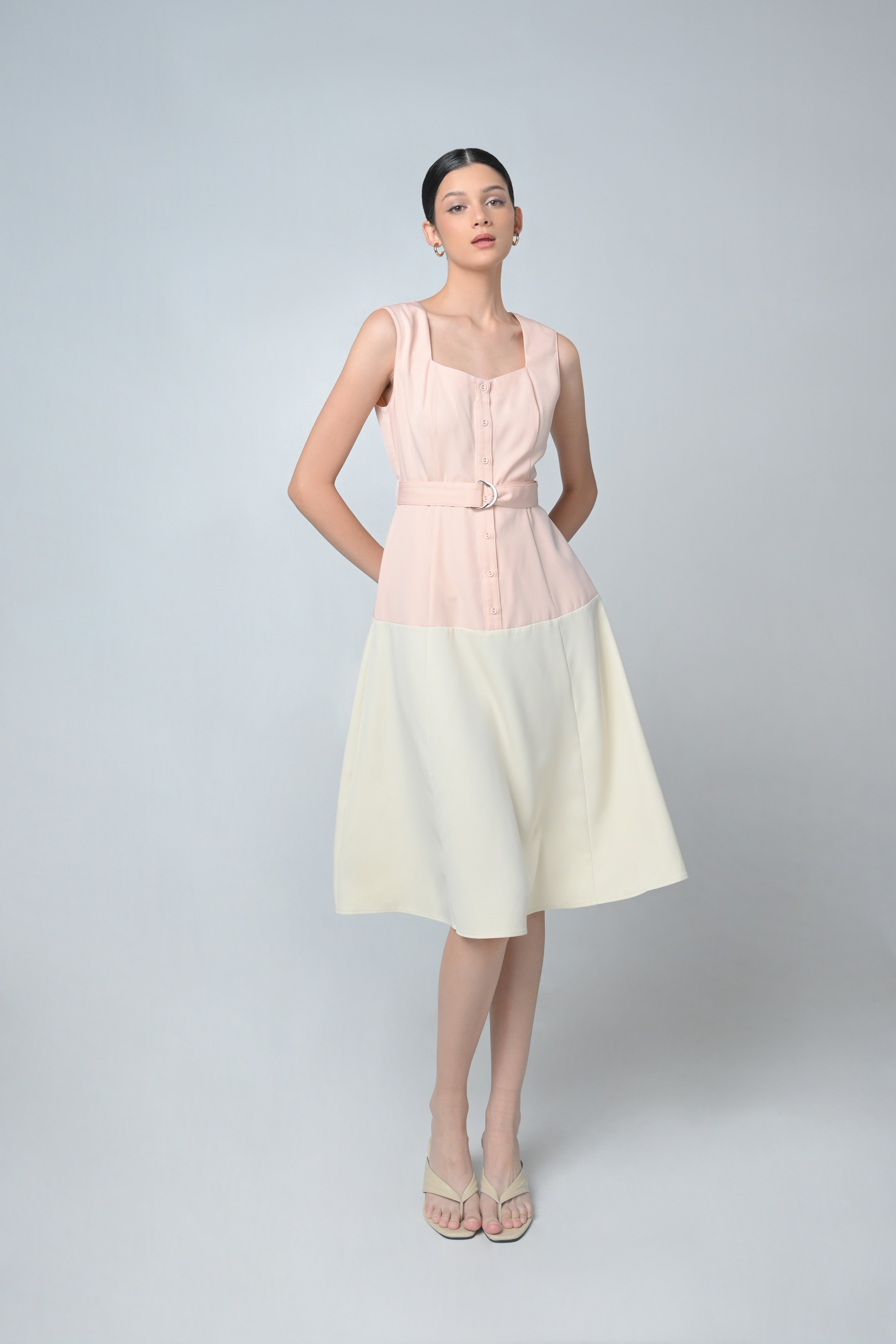 Balie Sleeveless Dress Blush B