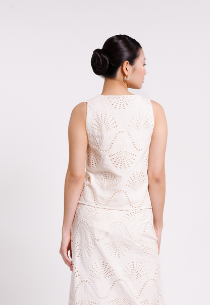 Bash Sleeveless Top (Cream)