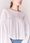 Solstice Baylee Long Sleeve Top (White)