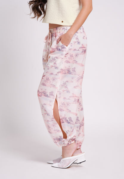 Beaux Pants (Printed Blush)