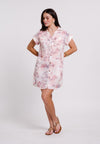 Beaux Short Sleeve Dress (Printed Blush)