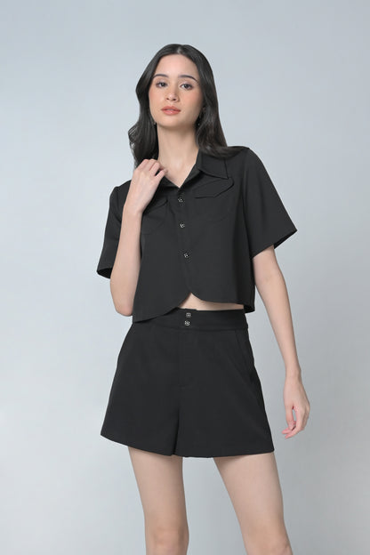 Betsy 5/8 Top (Black)