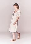 Solstice Bizarre Short Sleeve Dress (Cream)