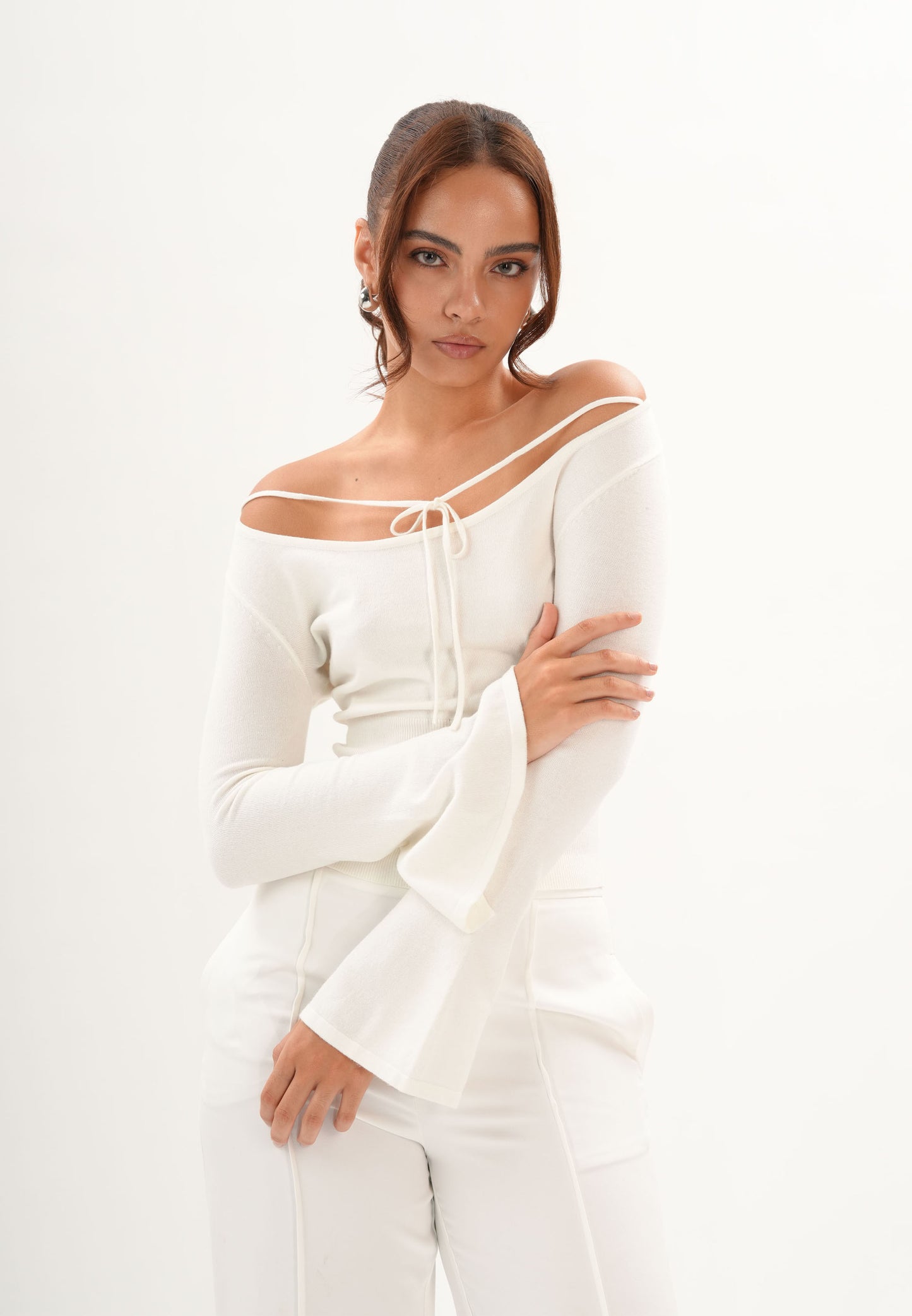 Archetype Refined Blanc Long Sleeve Top (Offwhite)