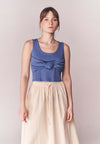 Solstice Boho Sleeveless Top (Blue)