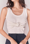 Solstice Boho Sleeveless Top (White)