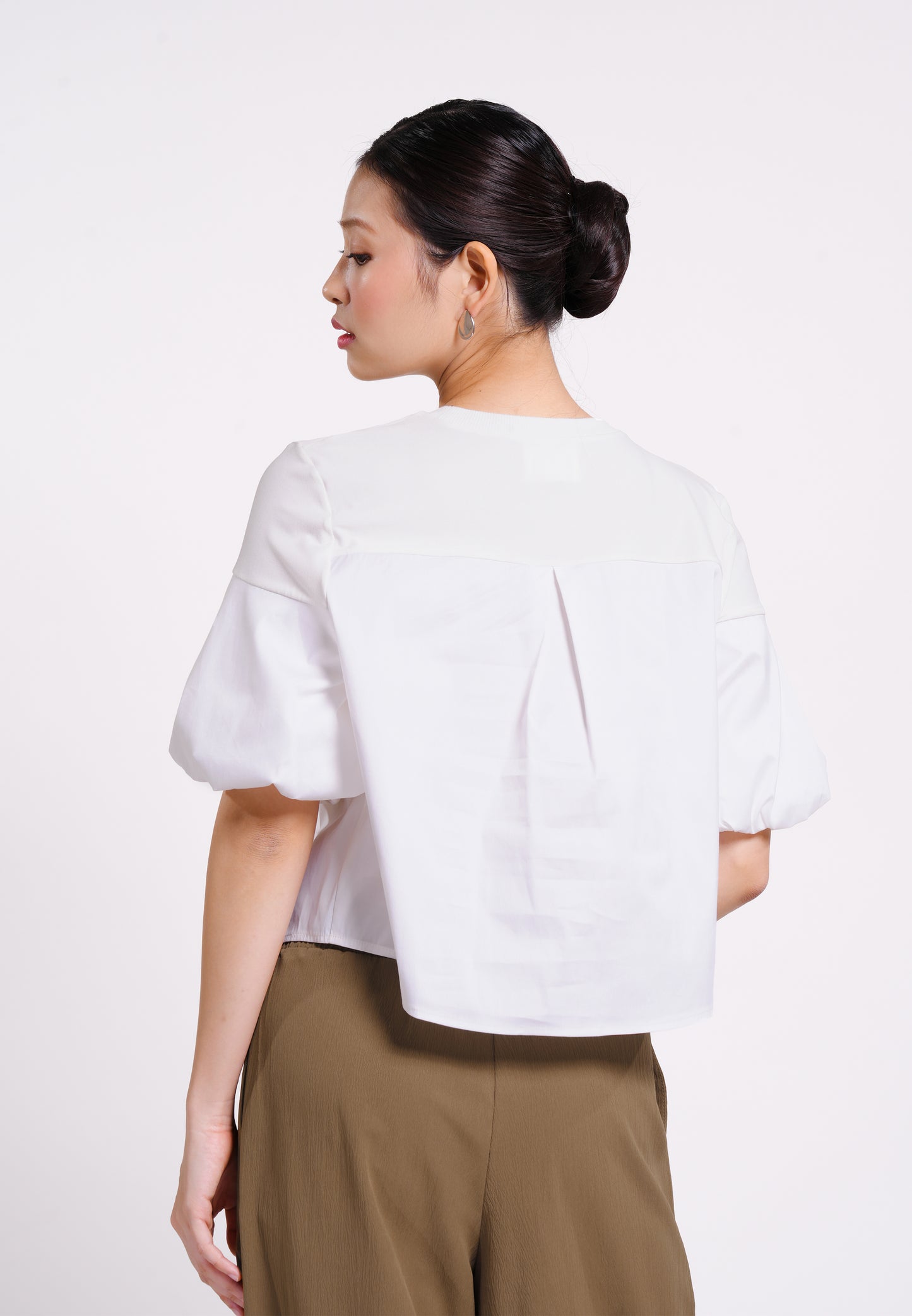 Brae Short Sleeve Top (Offwhite)