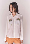 Solstice Brigitte Long Sleeve Top (White)