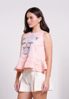 Brodix Sleeveless Top (Spot Print Peach)