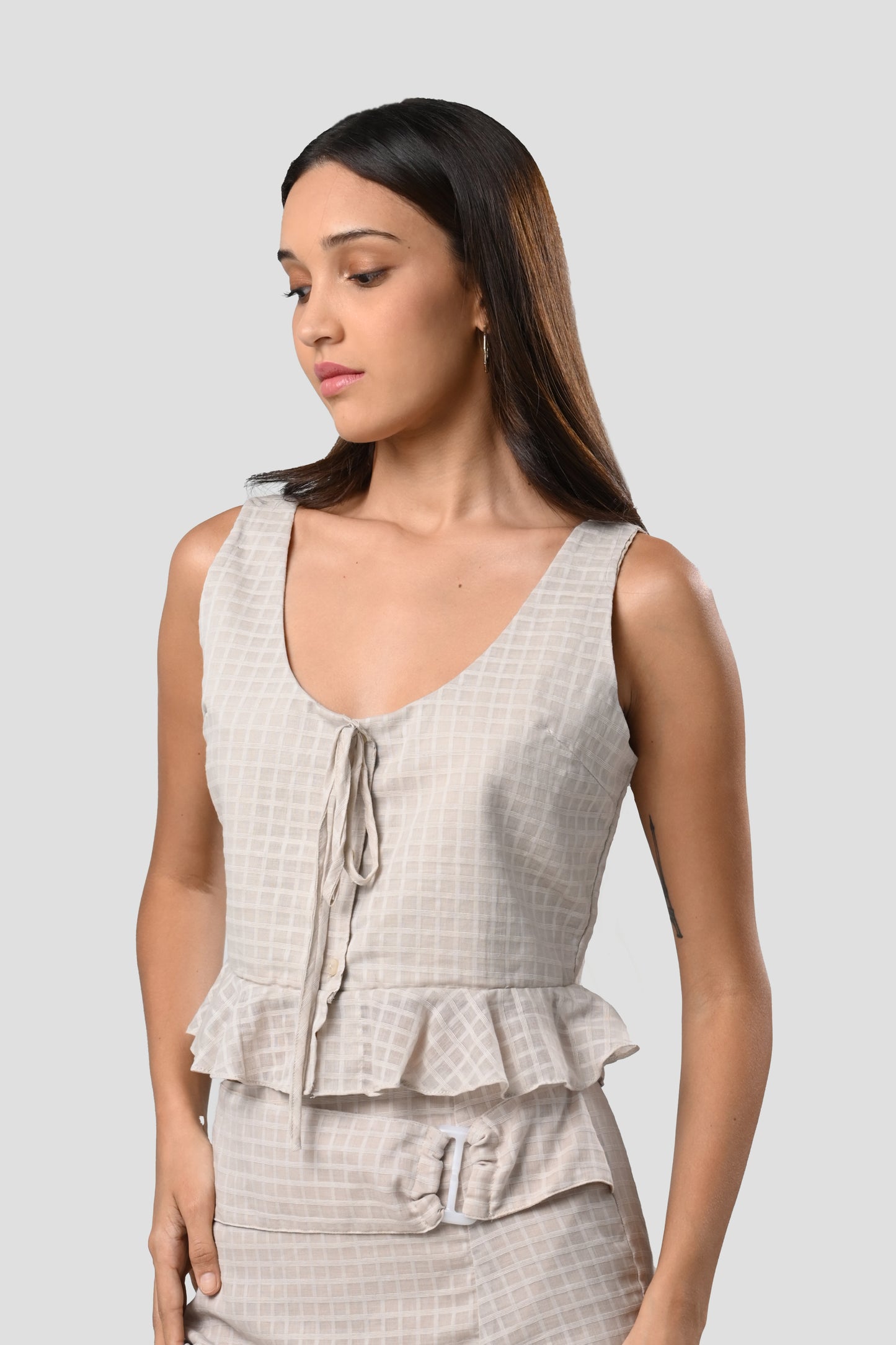 Callaha Sleeveless Top (Beige)