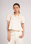 Calli Short Sleeve Top (Cream)