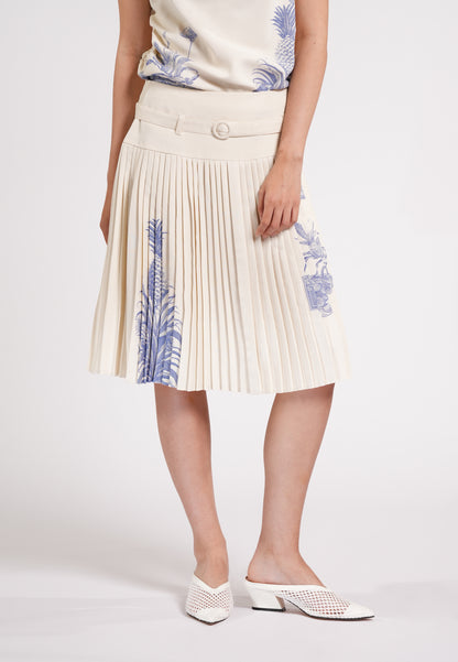 Cameron Skirt (Spot Print Cream)