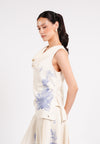 Cameron Sleeveless Top (Spot Print Cream)