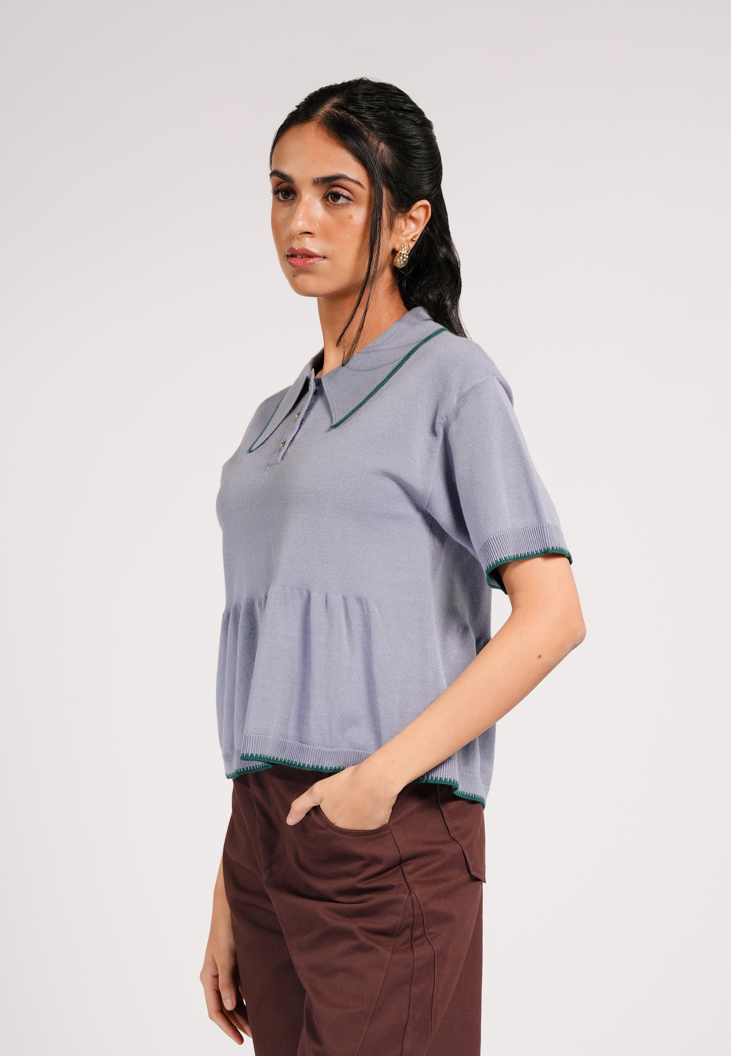 Cartier Short Sleeve Top(Blue)