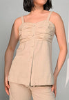 Cash Sleeveless  Top (Oatmeal)