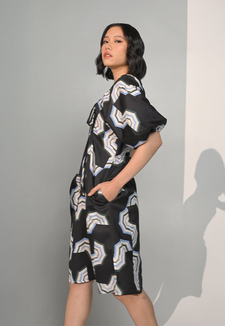 Chance Quarter Sleeve Dress (Multi)