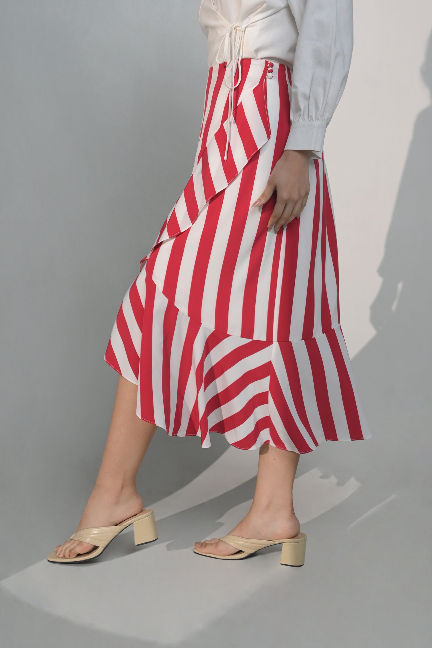 Cillian Skirt (Red/White)