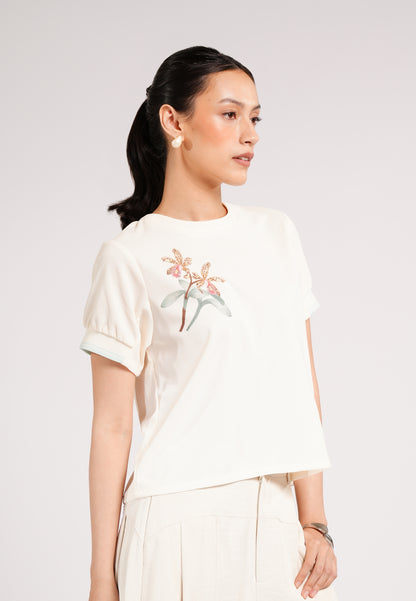 Clayd Short Sleeve Top (Sp-Ofwht)