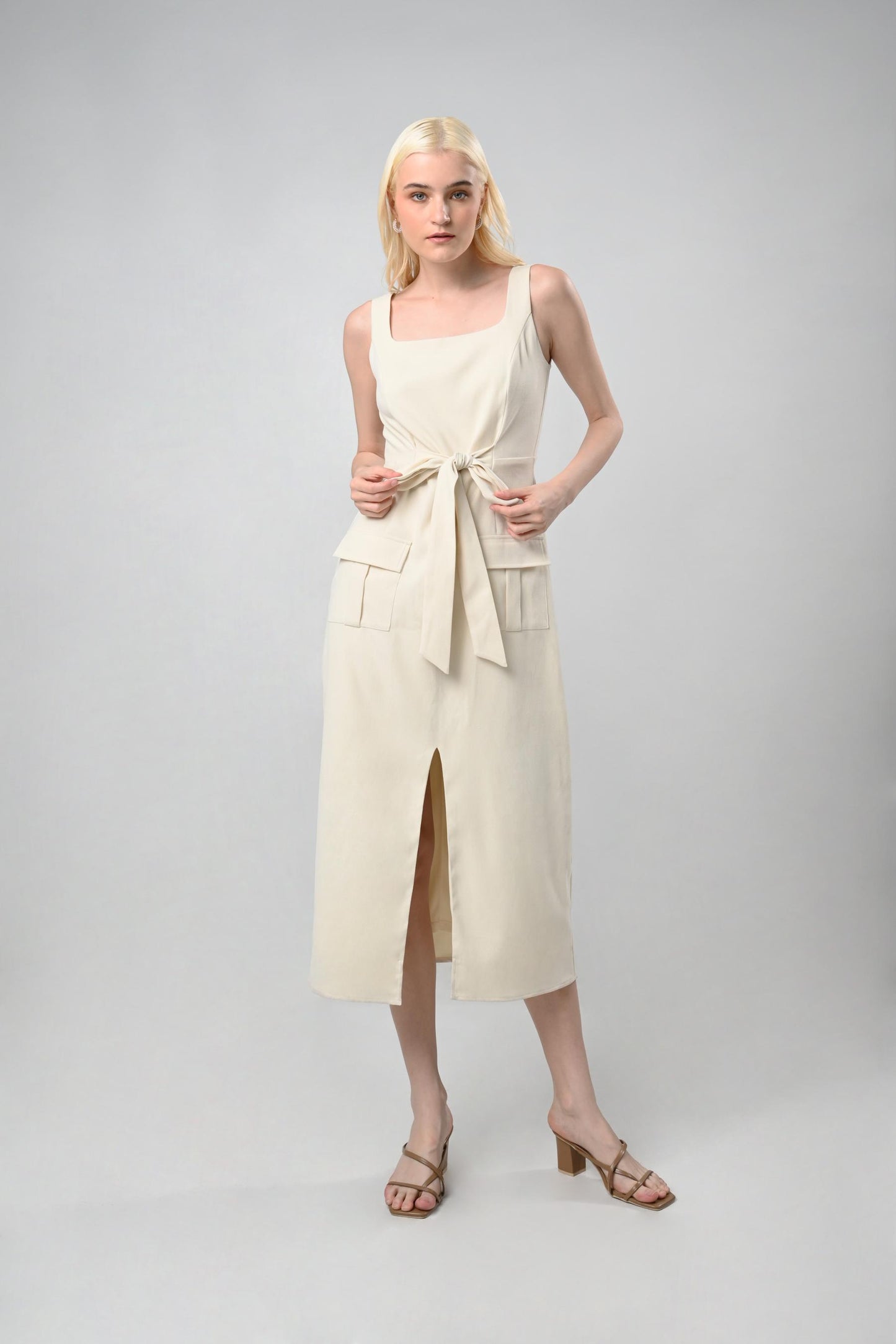 Raf Como Sleeveless Dress (Butter)