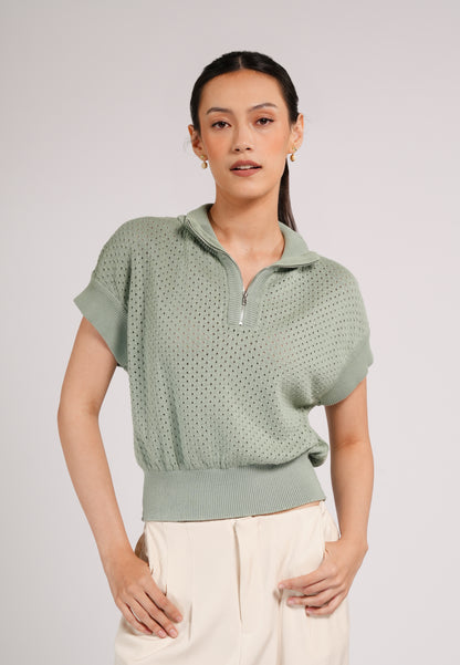 Cooper Extended Sleeve Top (Mint)