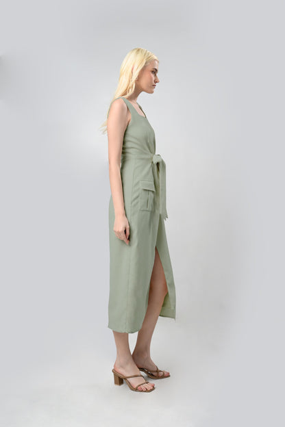 Raf Como Sleeveless Dress (Sage)