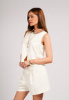Cynic Sleeveless Top (Cream)