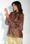 Raf Dahlia Long Sleeve Top (Choco Brown)