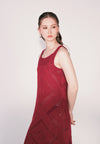 Camp Dalwich Sleeveless Dress (Burgundy)